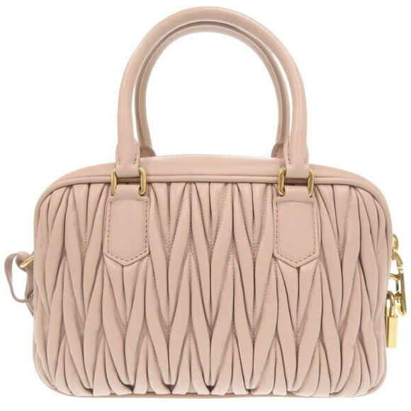 Miu Miu Matelasse Arcadi leather pink handbag shoulder bag - Picture 3 of 8